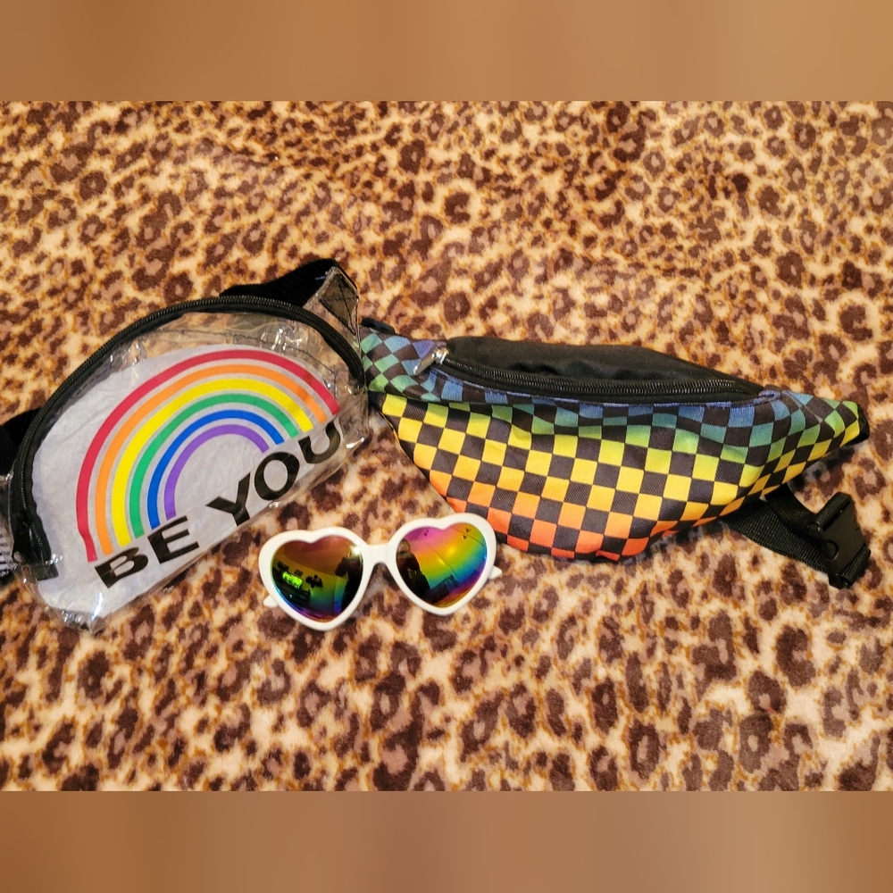 PRIDE Rainbow Fanny Pack Bundle NEW - Picture 2 of 13